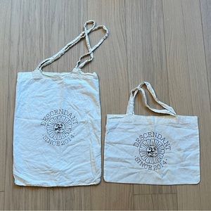 DESCENDANT 100% Cotton Tote Bag Set